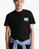 Tommy Hilfiger Logolu Erkek Siyah T-Shirt