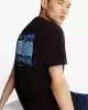 Tommy Hilfiger Logolu Erkek Siyah T-Shirt