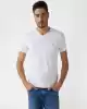 Guees Erkek Beyaz Slim Fit T-Shirt