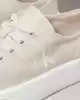 Calvin Klein Kadın Krem Logolu Sneaker