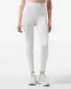 Calvin Klein Kadın Beyaz Yüksek Bel Slim Fit Tayt