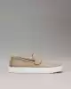 Calvin Klein Erkek   Bej  Deri Loafer