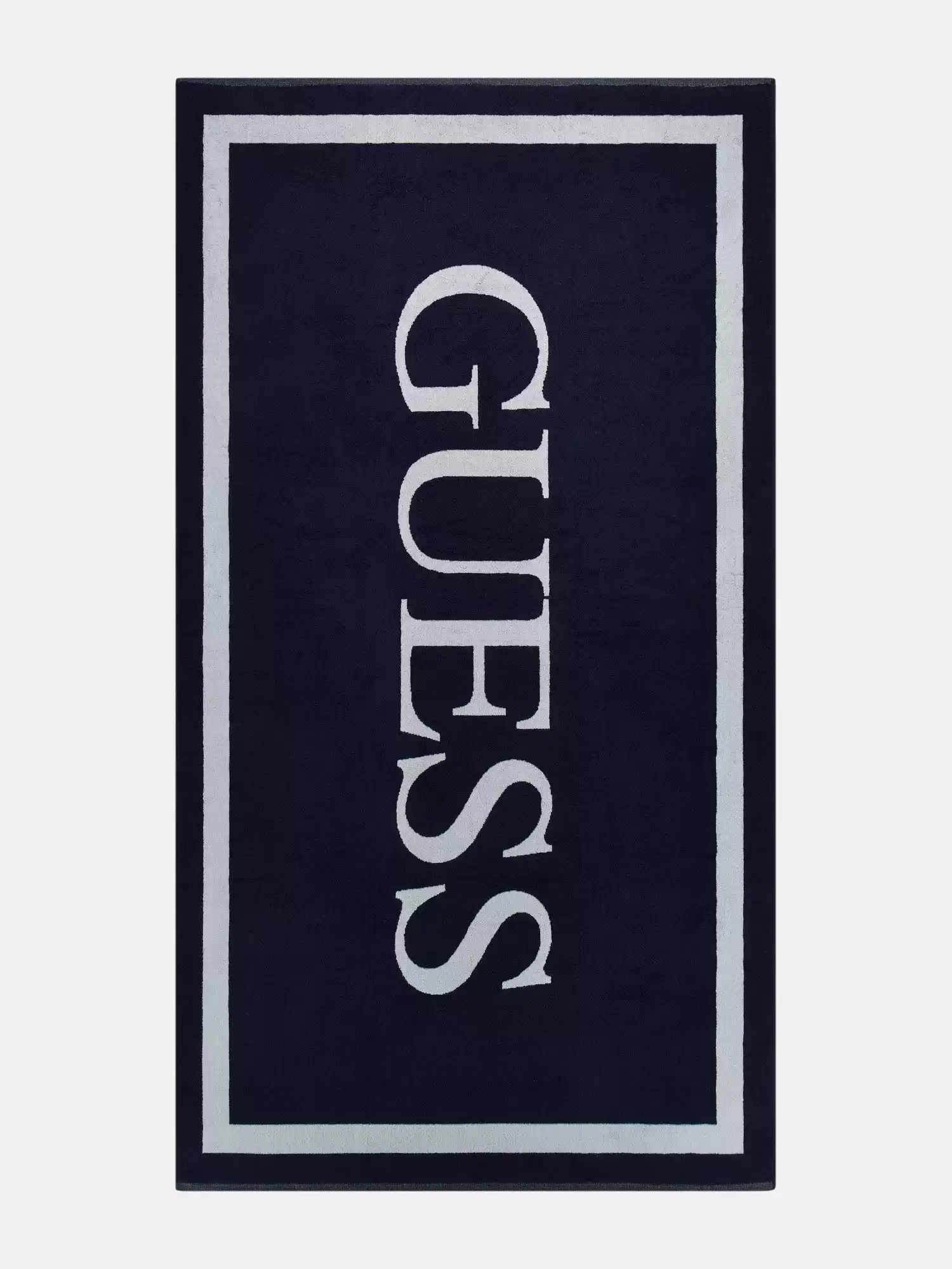 Guess Kadın Lacivert Logolu Plaj Havlusu