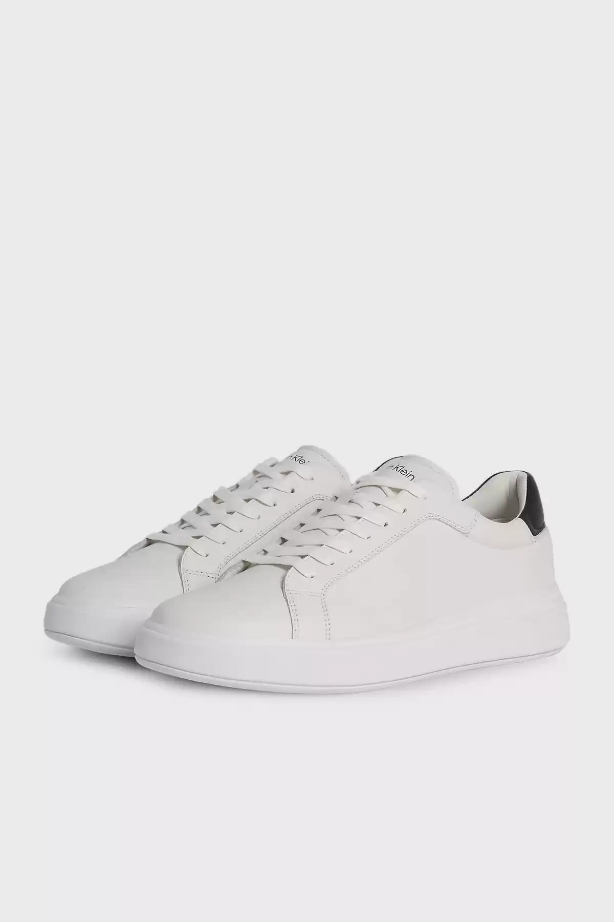 Calvin Klein Erkek   Beyaz Logolu Sneaker