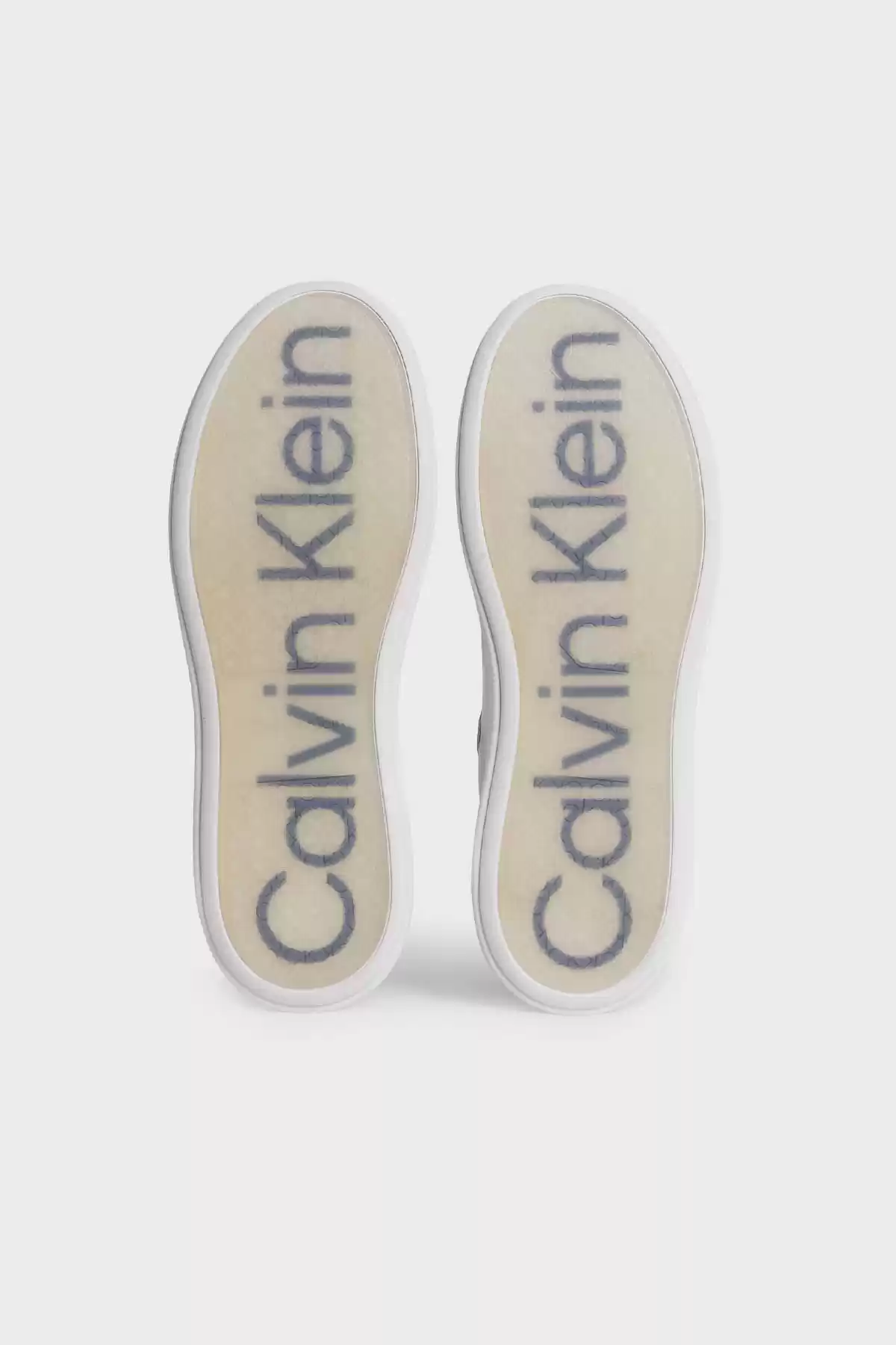 Calvin Klein Erkek   Beyaz Logolu Sneaker