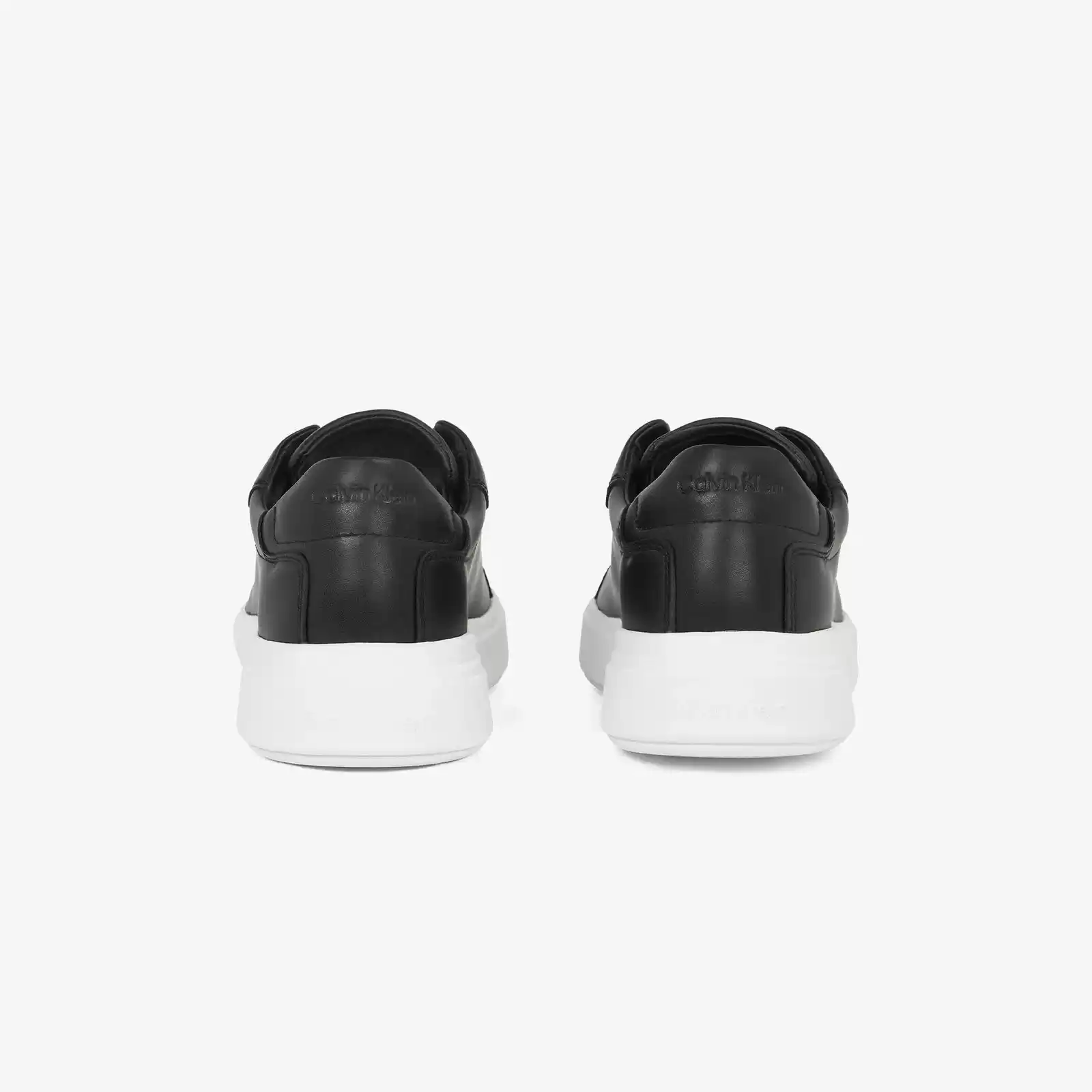 Calvin Klein Erkek Siyah Deri Sneaker