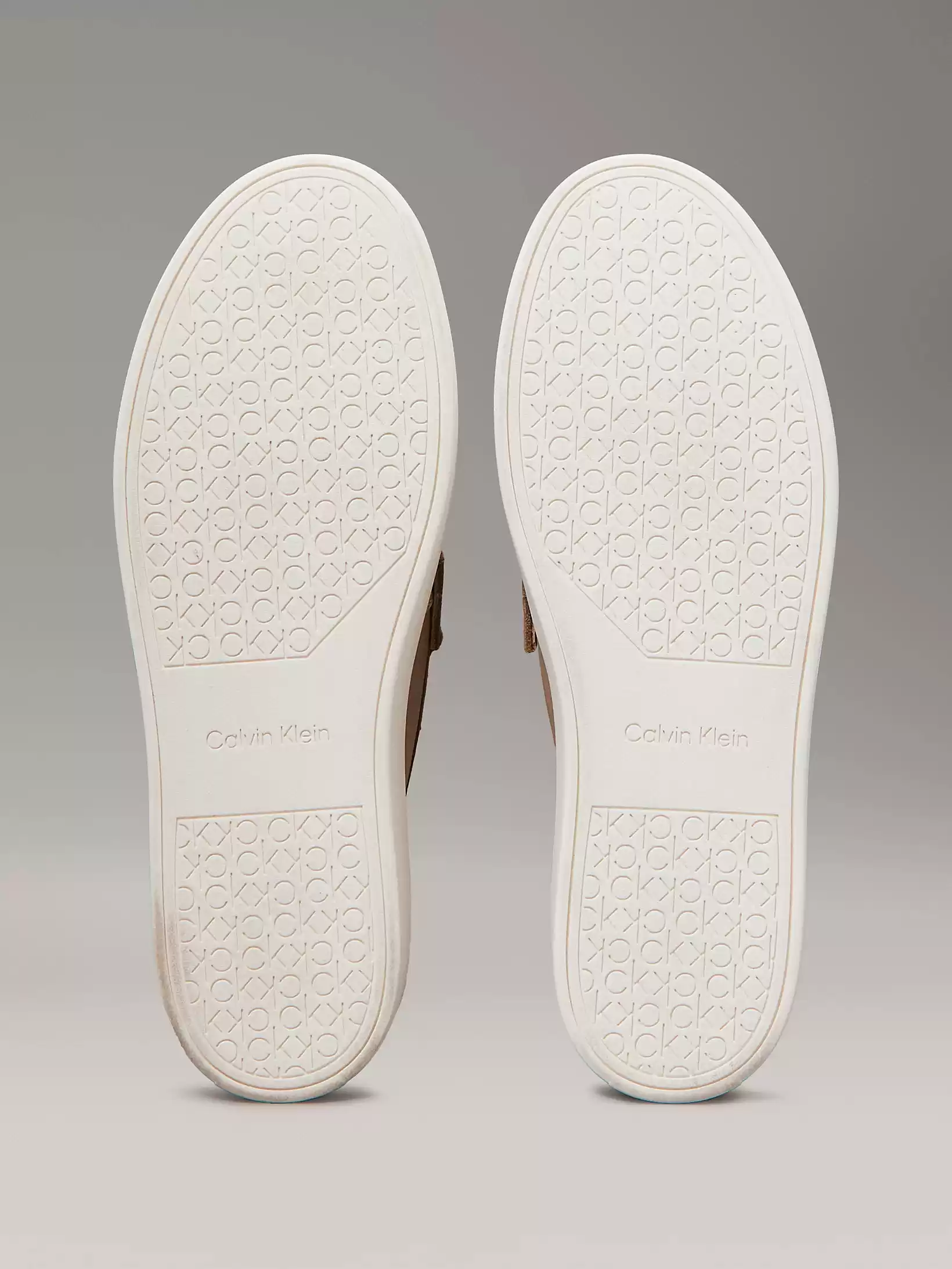 Calvin Klein Erkek   Bej  Deri Loafer