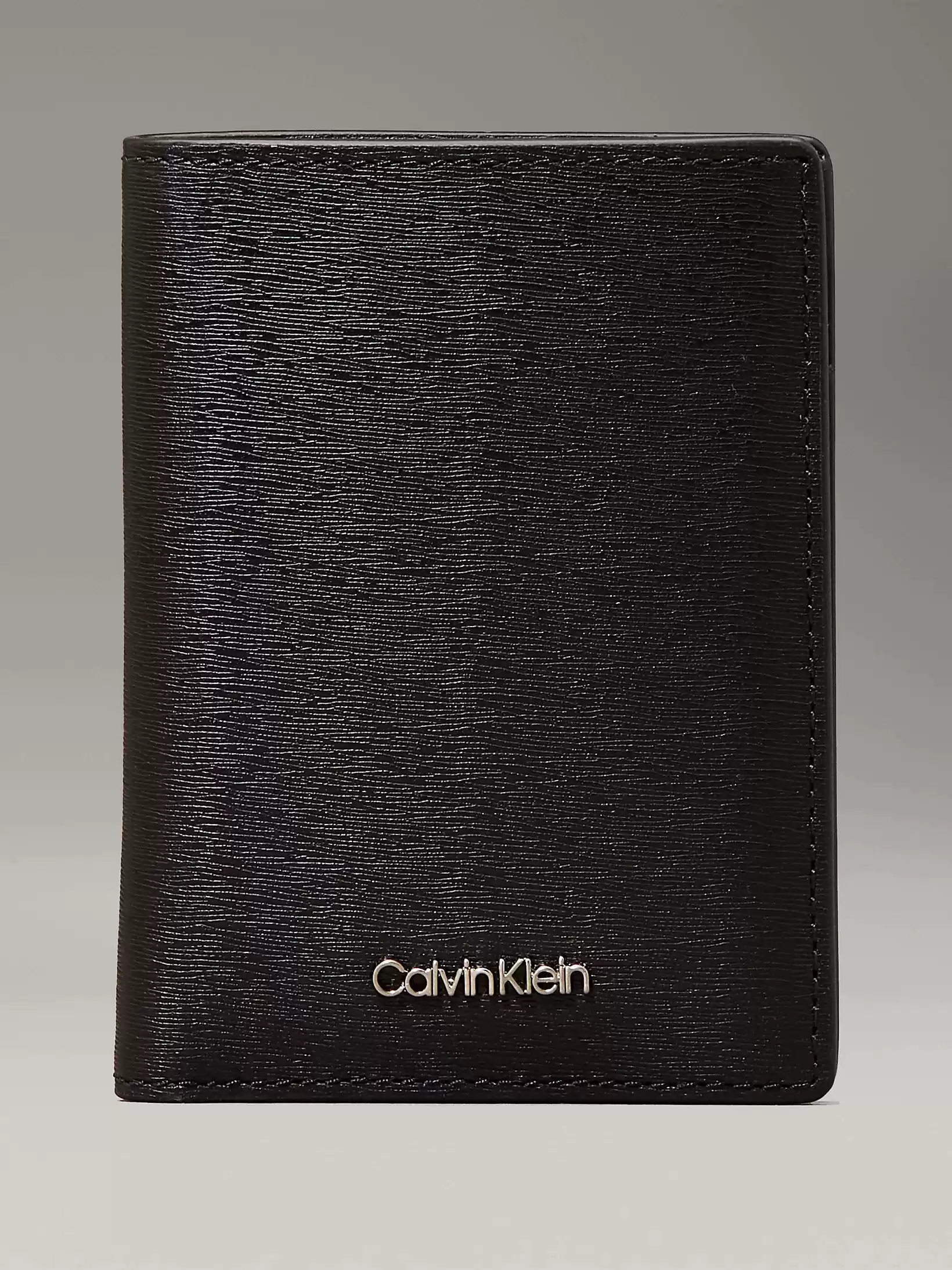 Calvin Klein Kadın  Erkek Siyah Ck Monogram Logolu Cüzdan