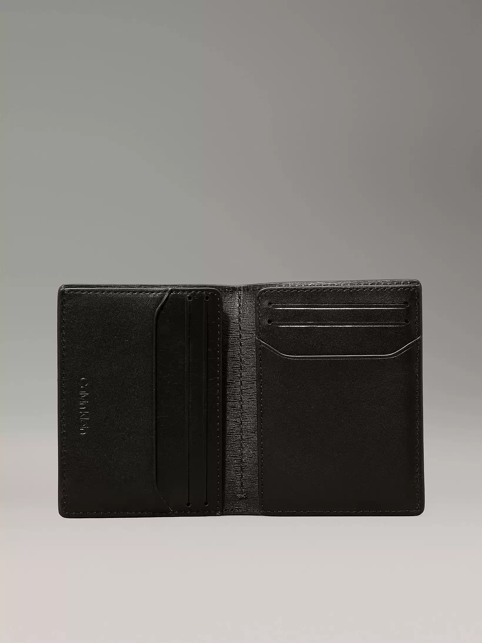 Calvin Klein Kadın  Erkek Siyah Ck Monogram Logolu Cüzdan