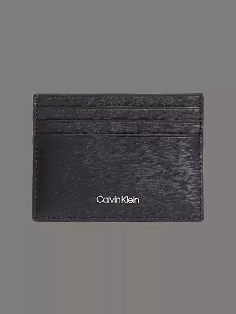 Calvin Klein Erkek Siyah  Ck Logolu  Kartlık