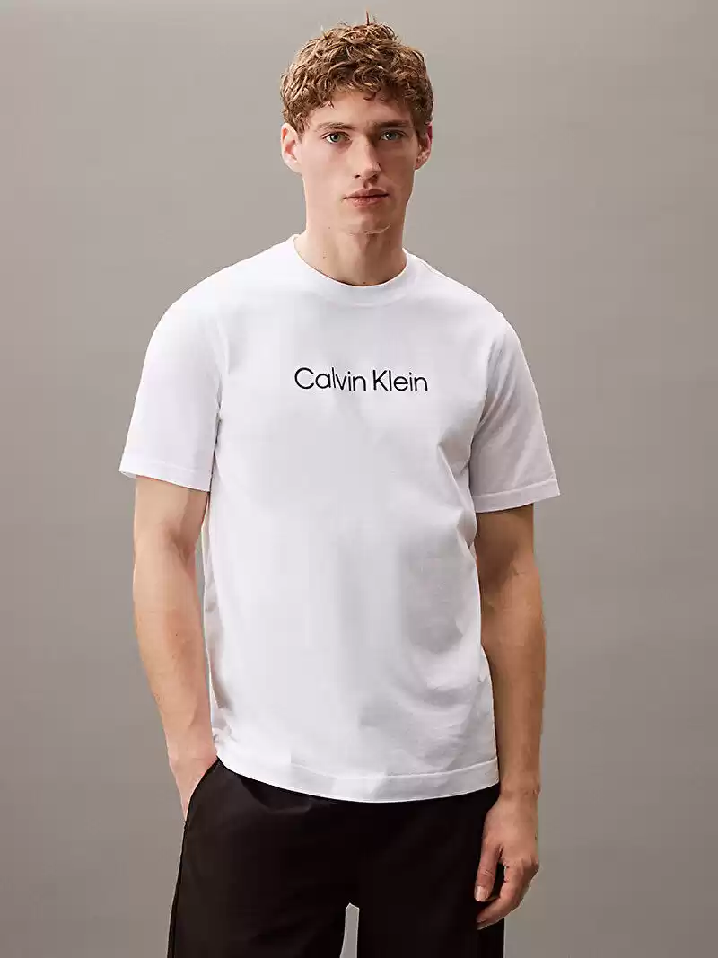 Calvin Klein Kadın  Beyaz Baskılı T-Shirt