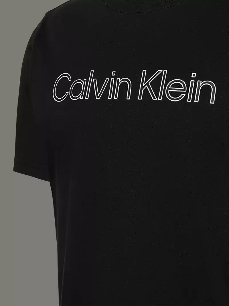 Calvin Klein  Erkek Siyah  Baakılı T-Shirt