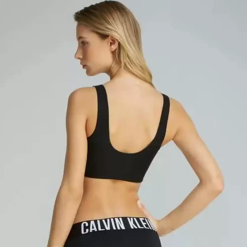 Calvin Klein Kadın  Siyah  Baskılı Büstiyer