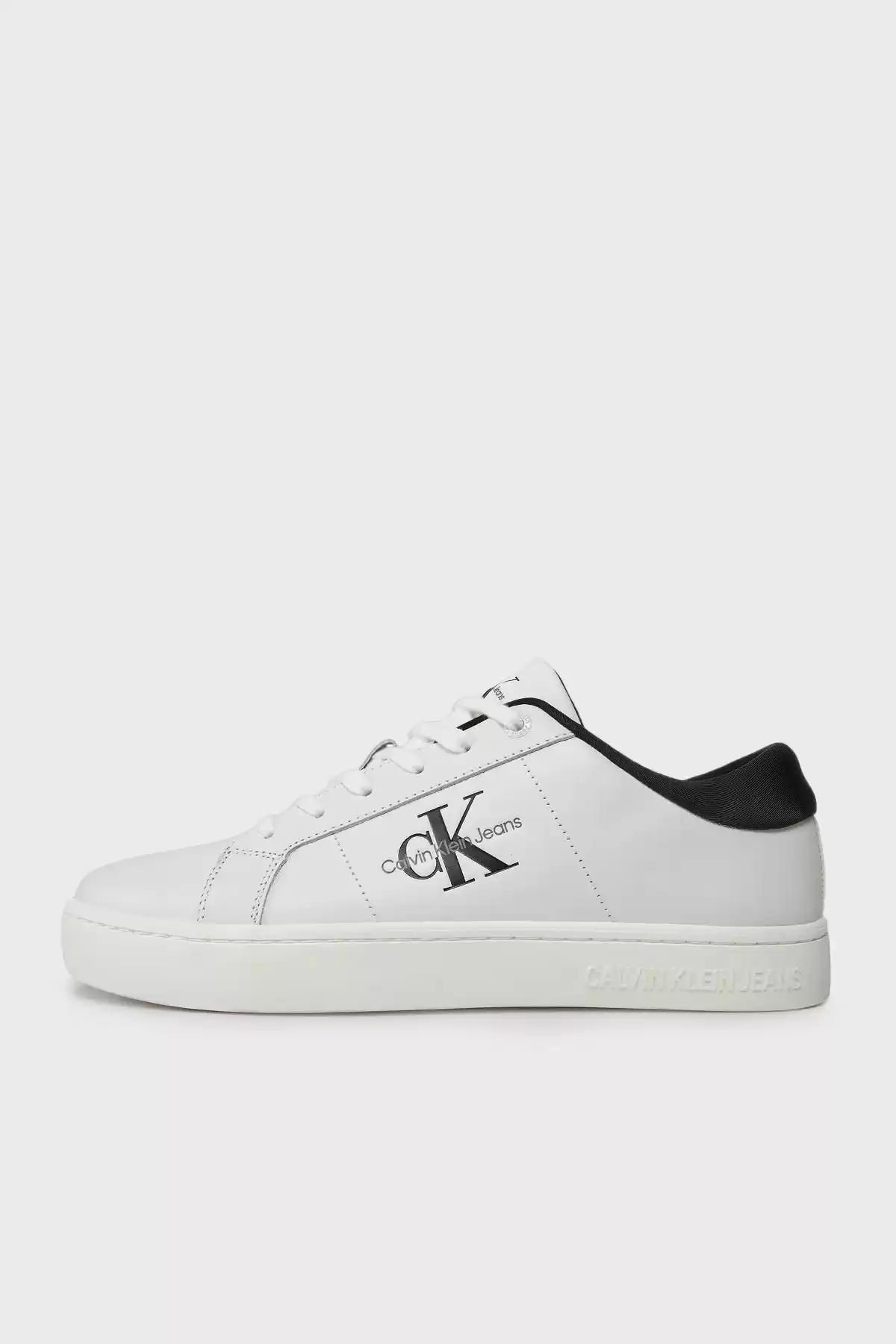 Calvin Klein Erkek  Beyaz  CK  Logolu Sneaker