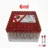 Vakumlu Boş Tüp 6 ML (Kırmızı Kapak) 100lü Paket