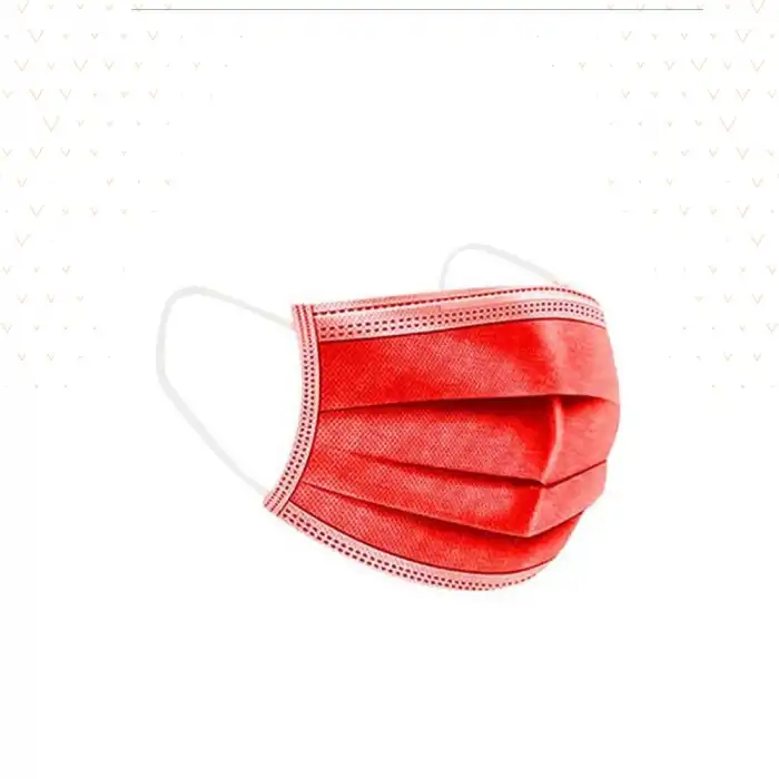 3 Katlı Cerrahi Maske Kırmızı 50li Kutu