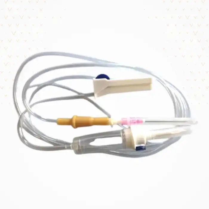 Sayberk Serum Seti (İnfüzyon Seti) Kilitsiz (Luer Slip) Pembe Uçlu 25li Paket
