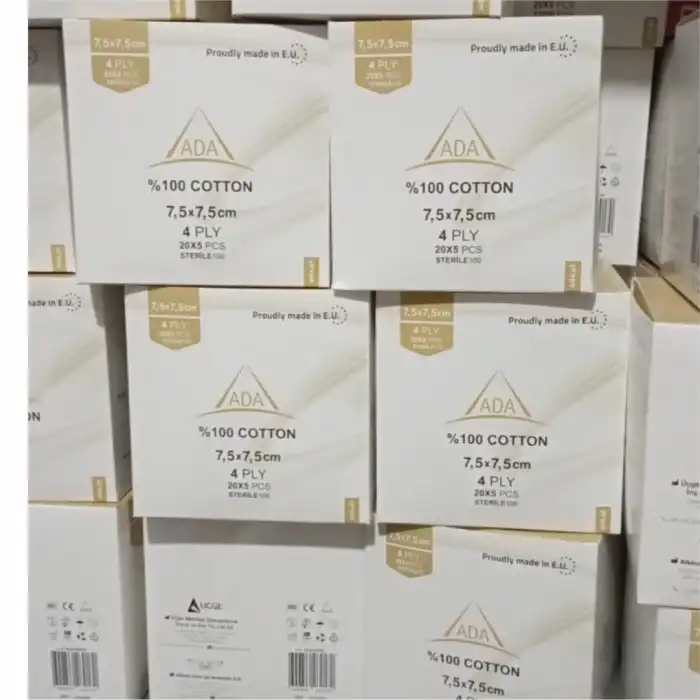 Ada Steril Gaz Kompres 4 Kat 7,5cm x 7,5cm (5li Zarf) - 100lü Kutu