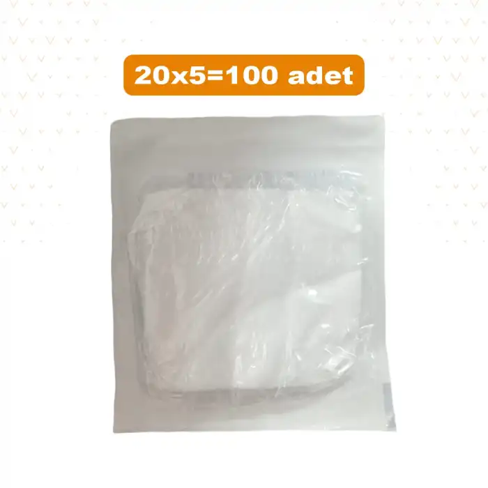 B Good Steril Spanç  7,5x7,5 (Nonwoven) 5li x 20 - Kutusuz