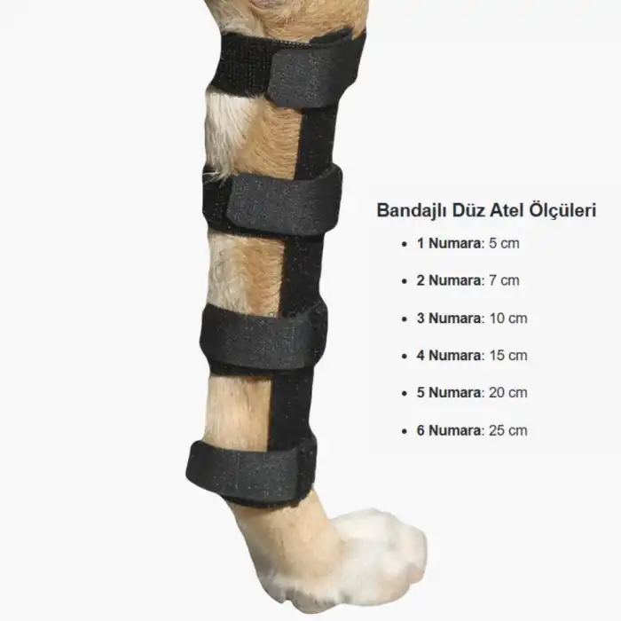 Bandajlı Düz Atel No: 3 (10cm)