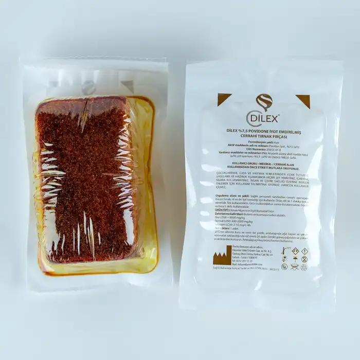 Dilex Batikonlu Tırnak Fırçası %7,5 Povidone İyot Emdirilmiş