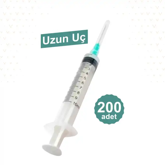 Berika 10 ml (Contalı) 3P Yeşil Uçlu Enjektör 200lü Kutu