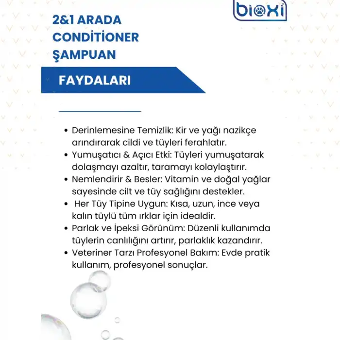 Bioxi 2 in 1 Bakım Kremi ve Şampuan 200 ml