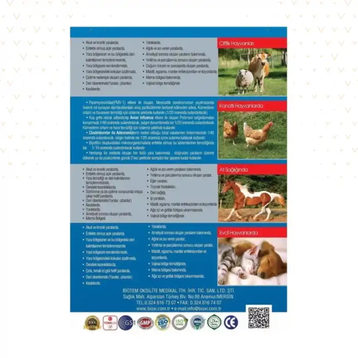 Bioxi Animal Health 5 LT (Evcil Hayvan Yara Bakım ve Temizleme)