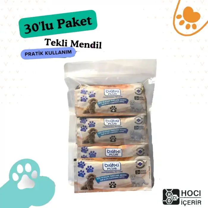 Bioxi Animal Health Çok Amaçlı 30lu Temizleme Mendil