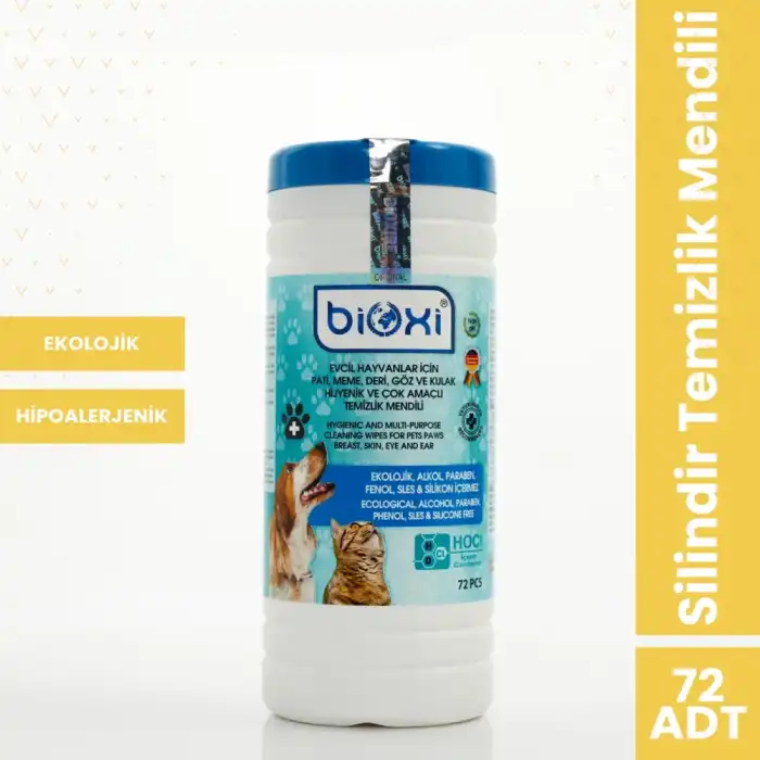 Bioxi Çok Amaçlı Temizleme Mendi 72li Silindir Kova