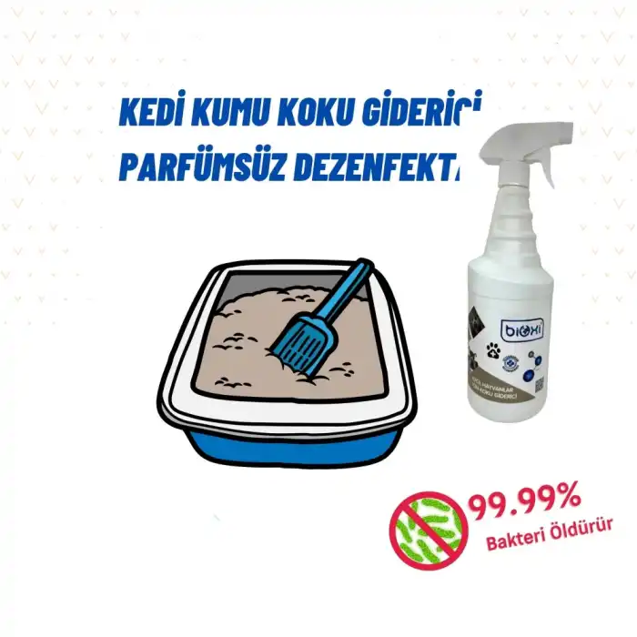 Bioxi Kedi Koku Giderici Dezenfektanı (Parfümsüz) 1 Lt