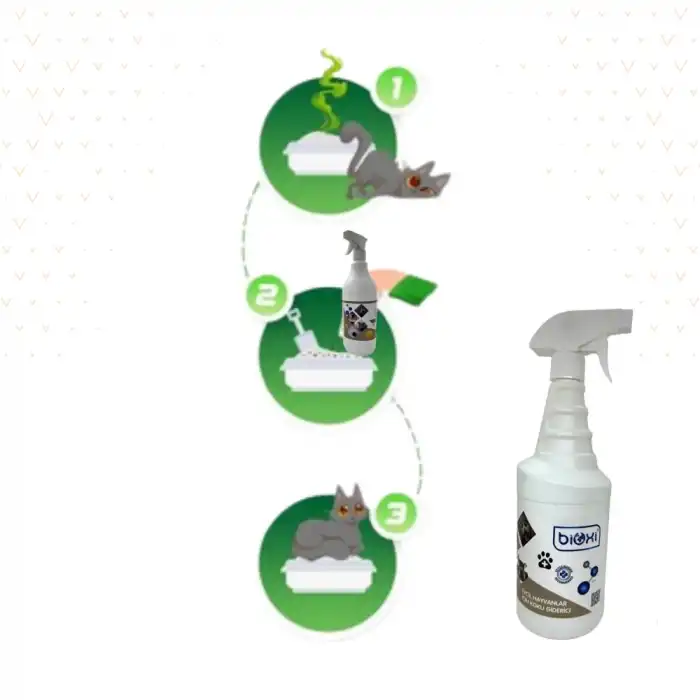 Bioxi Kedi Koku Giderici Dezenfektanı (Parfümsüz) 1 Lt