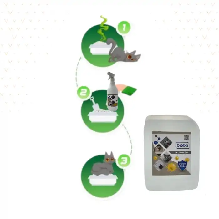 Bioxi Kedi Koku Giderici Dezenfektanı (Parfümsüz) 5 Lt