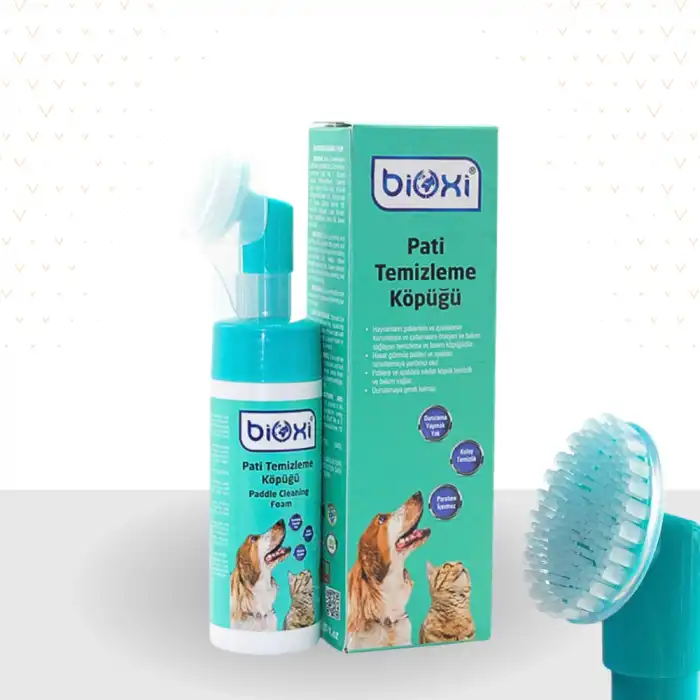 Bioxi Kedi Köpek Pati Temizleme Köpüğü 150 ml (Ucu Fırçalı Köpük)
