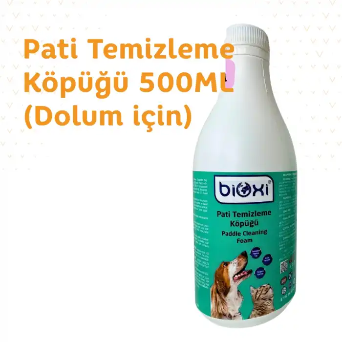 Bioxi Kedi Köpek Pati Temizleme Köpüğü 500ML (Dolum için)