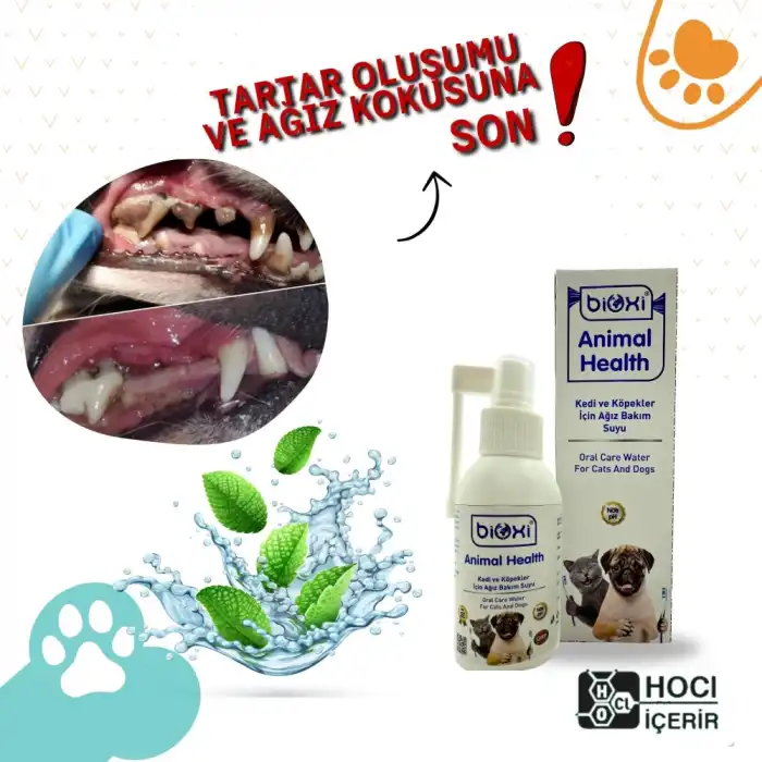 Bioxi Kedi ve Köpekler İçin Ağız Bakım Suyu 100 ml