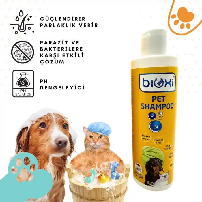 Bioxi Vegan Kedi ve Köpek Şampuanı 200ml (Shampoo)