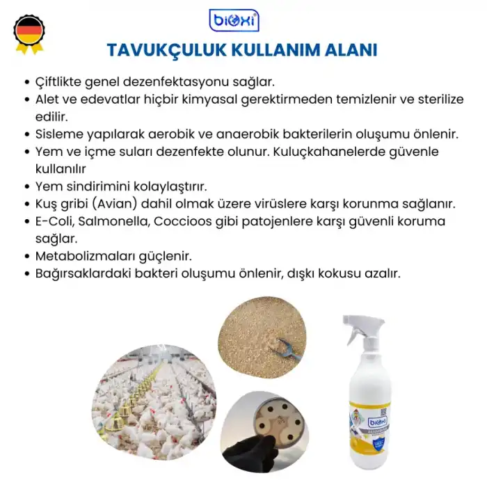 Bioxi Veteriner ve Hayvan Dezenfektanı 1 LT