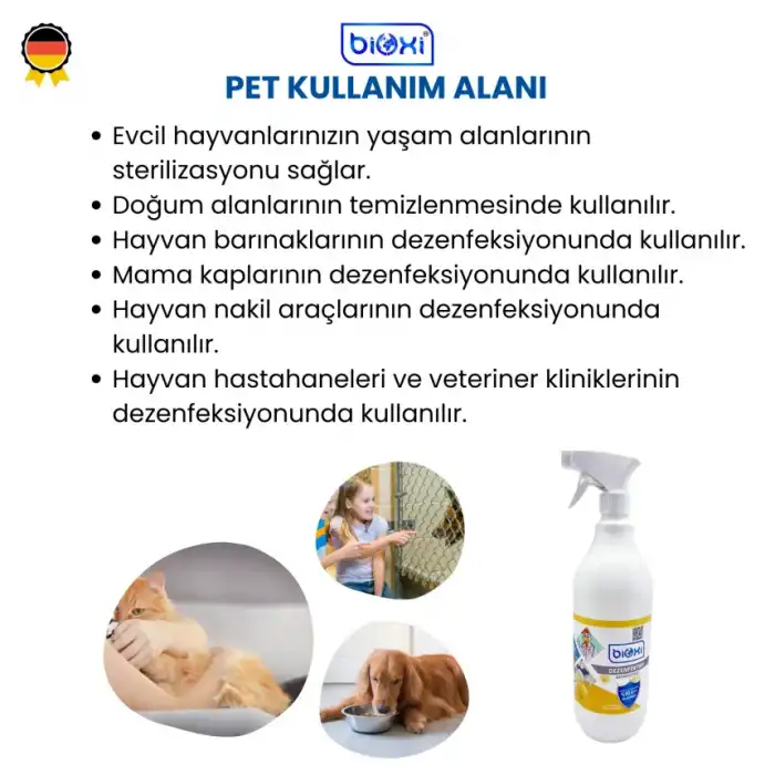 Bioxi Veteriner ve Hayvan Dezenfektanı 1 LT
