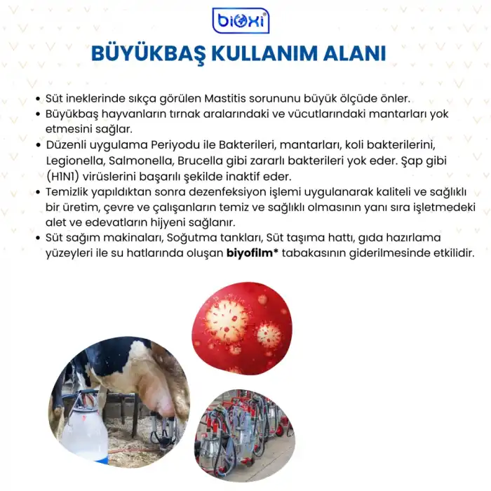 Bioxi Veteriner ve Hayvan Dezenfektanı 5 LT
