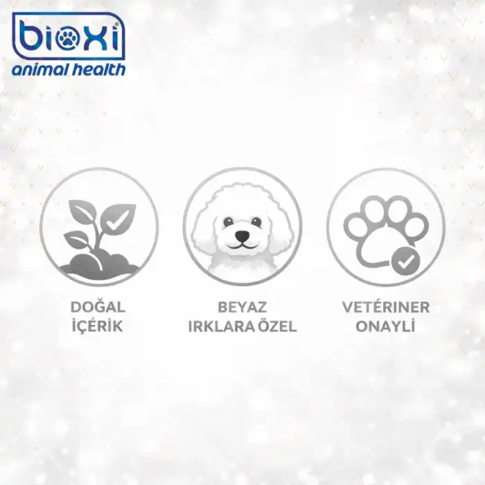 Boxi White Pure Shampoo (Kedi & Köpek Beyaz Tüyler İçin Şampuan) 200 ml
