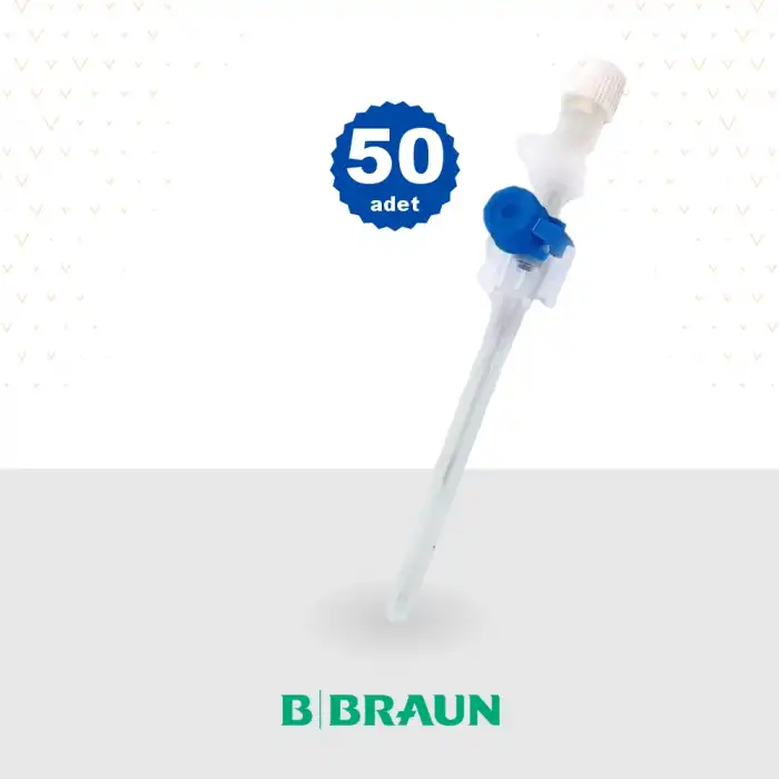 Braun Vasofix Branül (İntraket) Mavi (22G) 50li Kutu