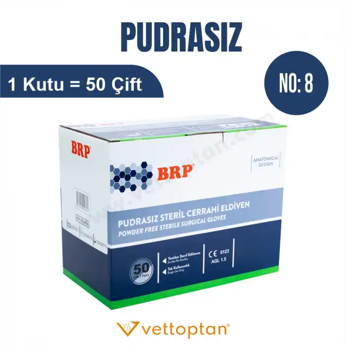 Steril Eldiven Pudrasız No: 8