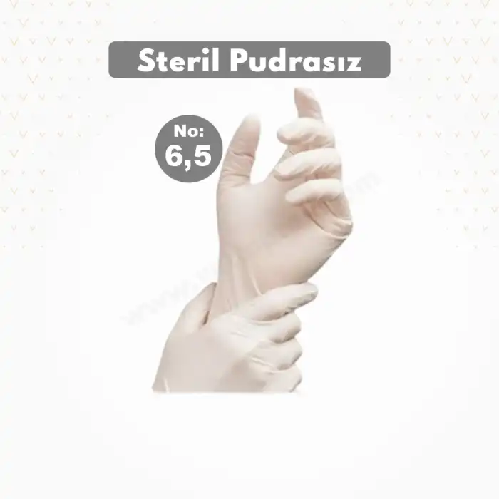 Steril Eldiven Pudrasız No:6,5 - 1 Çift