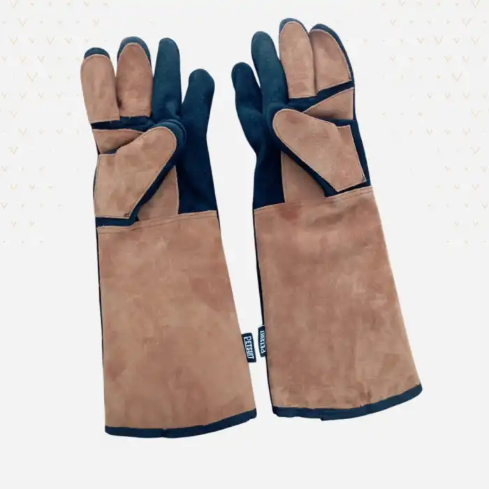 Bustark Koruma Eldiveni (Kedi Tutma Eldiveni) Dirseğe Kadar Çift - 45cm