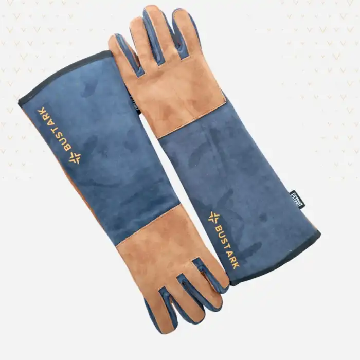 Bustark Koruma Eldiveni (Kedi Tutma Eldiveni) Dirseğe Kadar Çift - 50cm