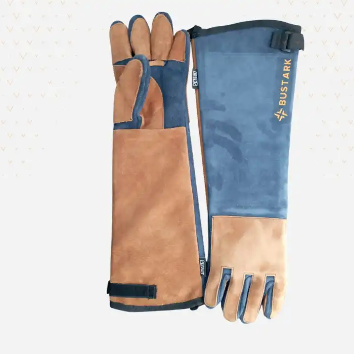 Bustark Koruma Eldiveni (Kedi Tutma Eldiveni) Dirseğe Kadar Çift - 55cm