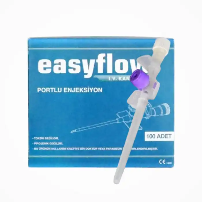 Easyflow Branül (İntraket) Mor 26G 100’lü Kutu