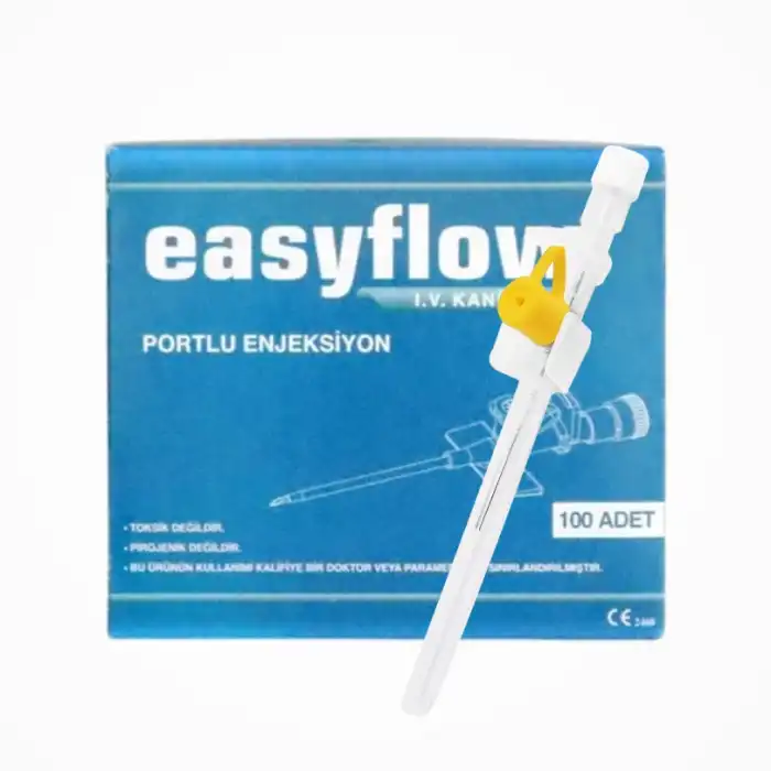 Easyflow Branül (İntraket) Sarı 24G 100’lü Kutu