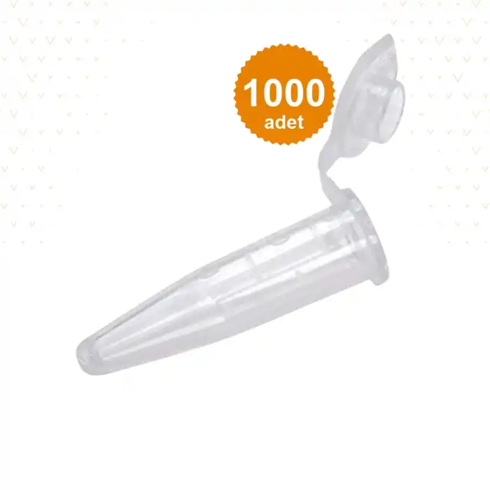 Eppendorf Tüpü Kapaklı 1,5 ML 1000li Paket